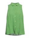 【送料無料】 ホームワードクローズ レディース シャツ リネンシャツ トップス Linen shirt Green