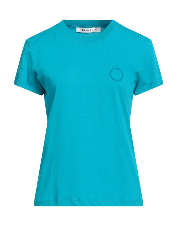 【送料無料】 トラサルディ レディース Tシャツ トップス T-shirt Turquoise