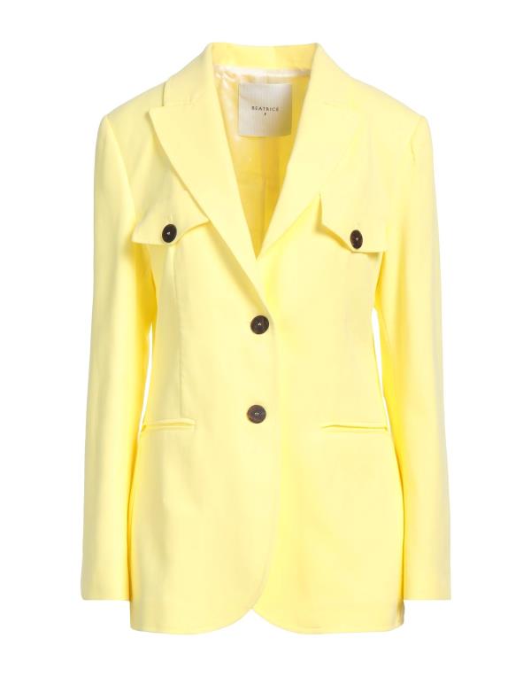 【送料無料】 ビートライス レディース ジャケット・ブルゾン ブレザー アウター Blazer Yellow