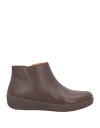 【送料無料】 フィットフロップ レディース ブーツ レインブーツ ブーティ シューズ Ankle boot Dark brown