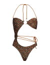 yz tH[MulX fB[X ㉺Zbg  One-piece swimsuits Brown