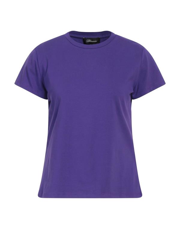 【送料無料】 ブルマリン レディース Tシャツ トップス T-shirt Purple