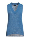 【送料無料】 ロベルトコリーナ レディース ニット・セーター アウター Sleeveless sweater Blue