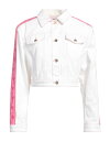 【送料無料】 シアラフェラーニ レディース ジャケット・ブルゾン アウター Denim jacket White