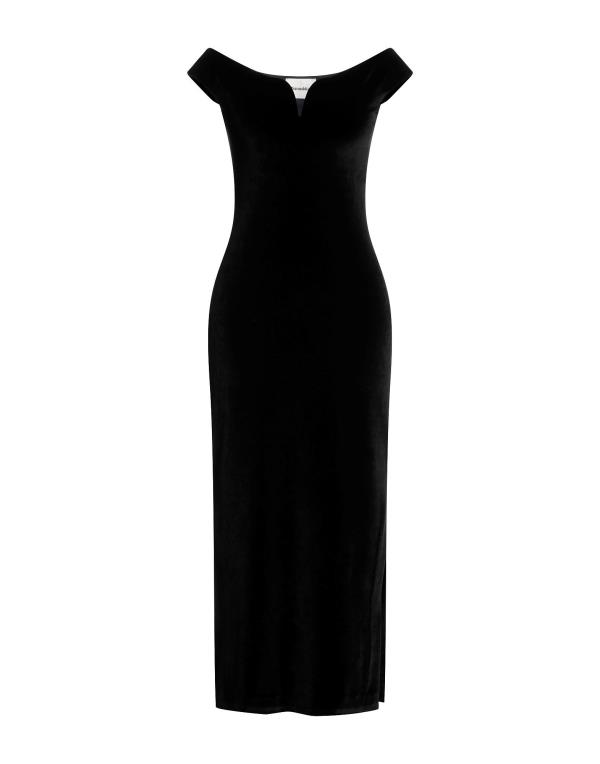 【送料無料】 ナヌシュカ レディース ワンピース トップス Midi dress Black