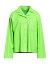 ̵  ǥ  ȥåץ Solid color shirts & blouses Acid green