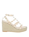 【送料無料】 ヴァレンティノ レディース スリッポン・ローファー シューズ Espadrilles Off white