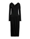 【送料無料】 ランバン レディース ワンピース トップス Midi dress Black