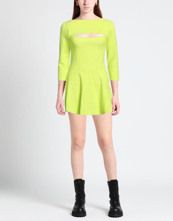 【送料無料】 ディースクエアード レディース ワンピース トップス Short dress Acid green