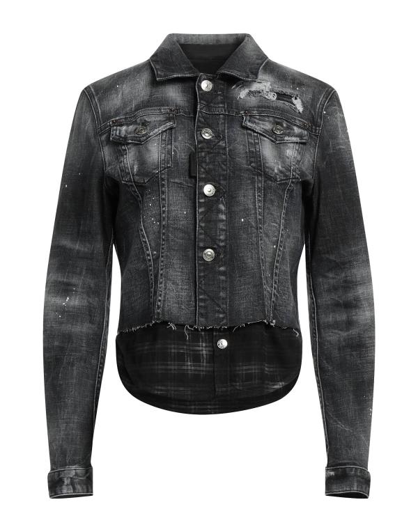 【送料無料】 ディースクエアード レディース シャツ デニムシャツ トップス Denim shirt Blackのサムネイル
