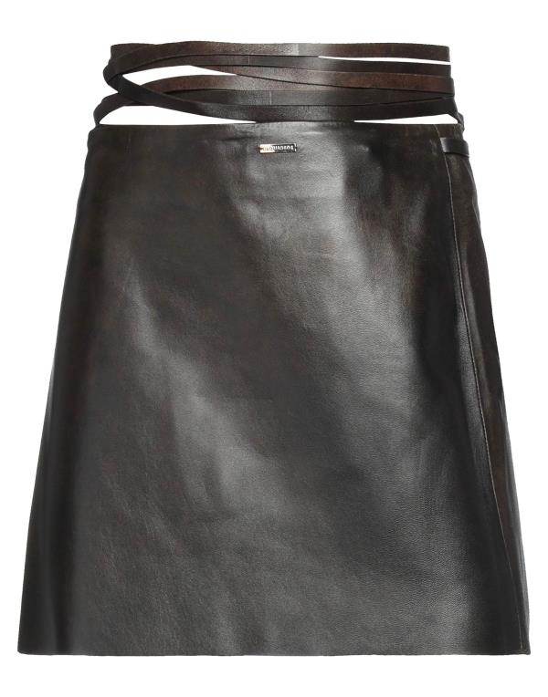 【送料無料】 ディースクエアード レディース スカート ボトムス Mini skirt Dark brown