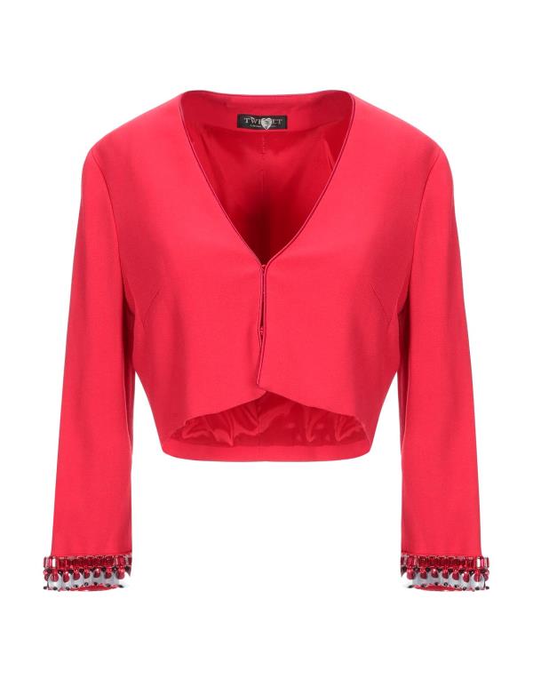 【送料無料】 ツインセット レディース ジャケット・ブルゾン アウター Blazer Red