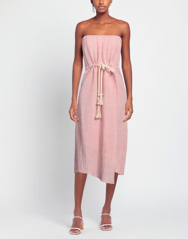 【送料無料】 リサマリーフェマンデス レディース ワンピース トップス Midi dress Pink