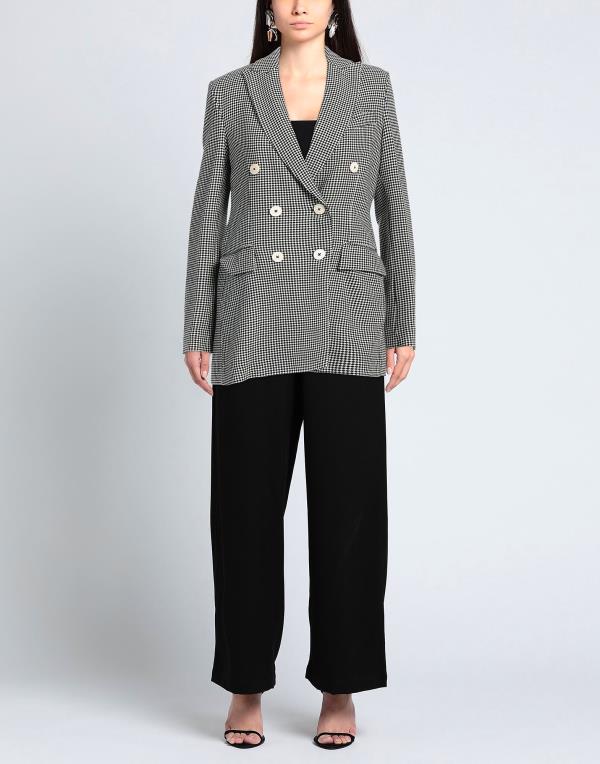 【送料無料】 チルコロ1901 レディース ジャケット・ブルゾン ブレザー アウター Blazer Black