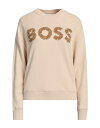 【送料無料】 ボス レディース パーカー・スウェット アウター Sweatshirt Beige