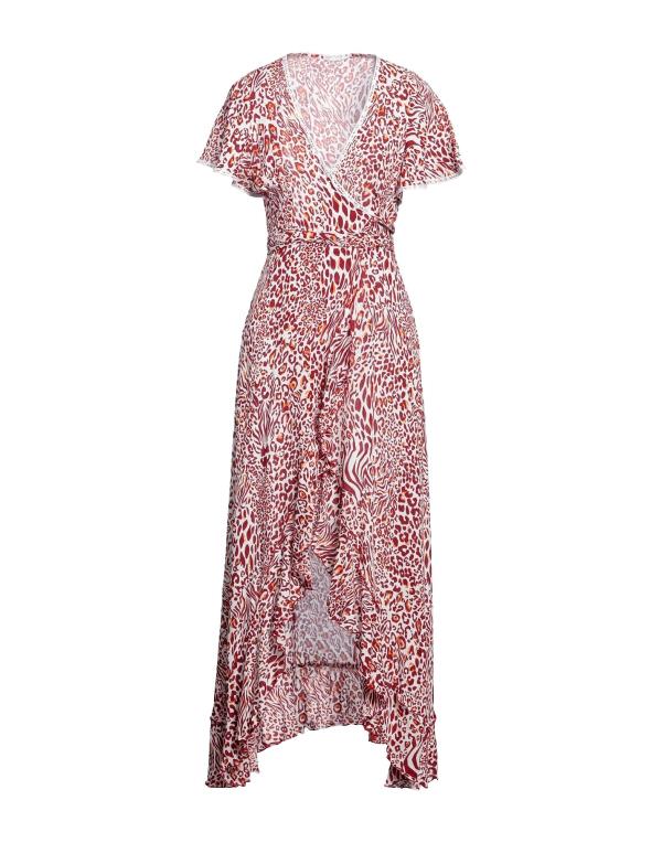 【送料無料】 プーペットセントバース レディース ワンピース トップス Midi dress Burgundy
