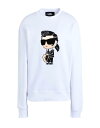 【送料無料】 カール ラガーフェルド レディース パーカー・スウェット アウター Sweatshirt White