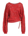【送料無料】 ジャストカバリ レディース ニット・セーター アウター Sweater Brick red