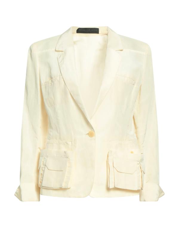 【送料無料】 ダナキャラン レディース ジャケット・ブルゾン ブレザー アウター Blazer Ivory