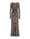 【送料無料】 ロベルトカヴァリ レディース ワンピース トップス Long dress Khaki