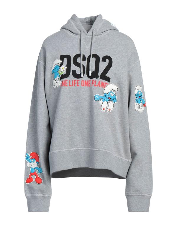 【送料無料】 ディースクエアード レディース パーカー・スウェット フーディー アウター Hooded sweatshirt Grey