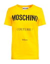 【送料無料】 モスキーノ レディース Tシャツ トップス T-shirt Yellow