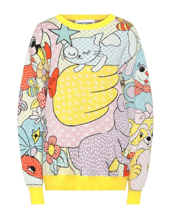 【送料無料】 モスキーノ レディース ニット セーター アウター Sweater Yellow