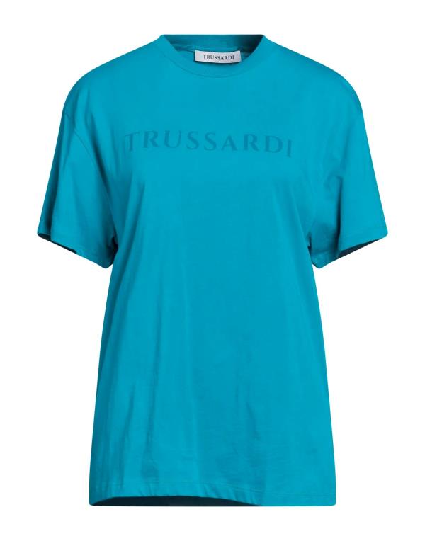 【送料無料】 トラサルディ レディース Tシャツ トップス T-shirt Turquoise