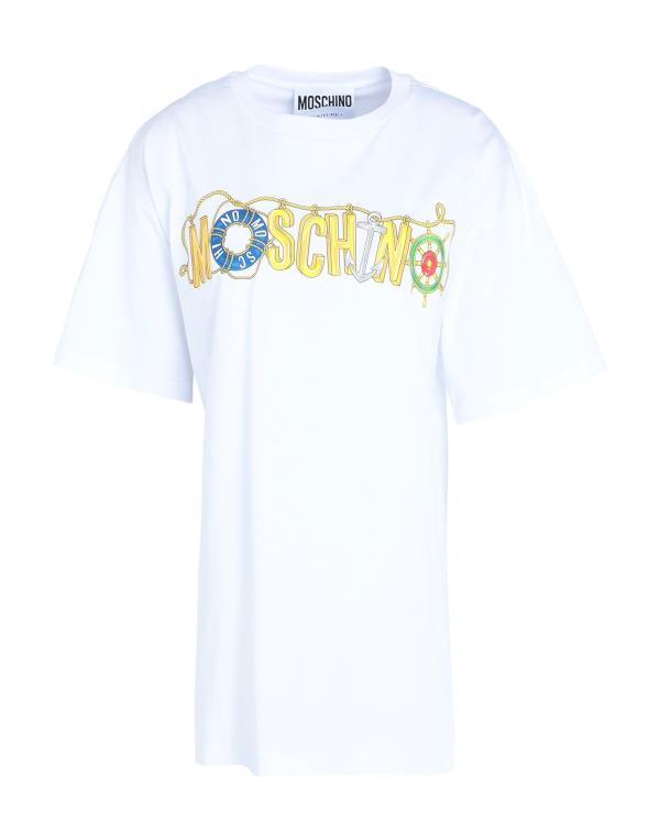 【送料無料】 モスキーノ レディース Tシャツ トップス T-shirt White