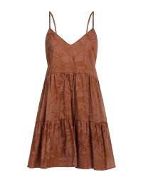 【送料無料】 ガエル パリ レディース ワンピース トップス Short dress Brown