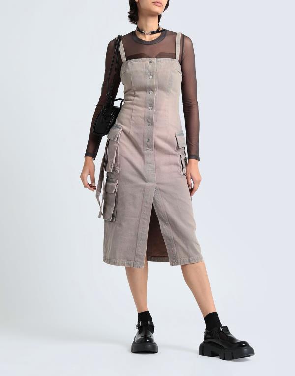 【送料無料】 オフホワイト レディース ワンピース トップス Denim dress Khaki