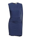 【送料無料】 アレキサンダー・マックイーン レディース ワンピース トップス Short dress Navy blue