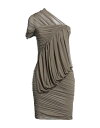 【送料無料】 リックオウエンス レディース ワンピース トップス Short dress Khaki