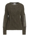 【送料無料】 レッドバレンティノ レディース ニット・セーター アウター Sweater Military green