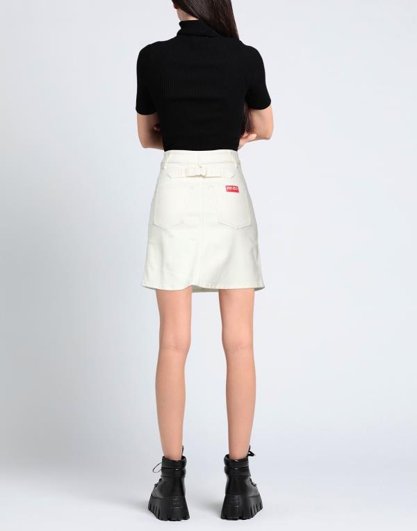 【送料無料】 ケンゾー レディース スカート ボトムス Denim skirt Ivory