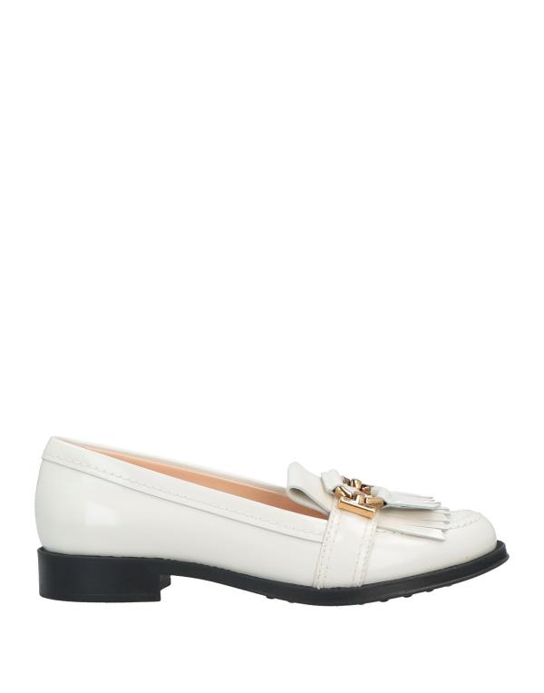 【送料無料】 トッズ レディース スリッポン・ローファー シューズ Loafers Ivory