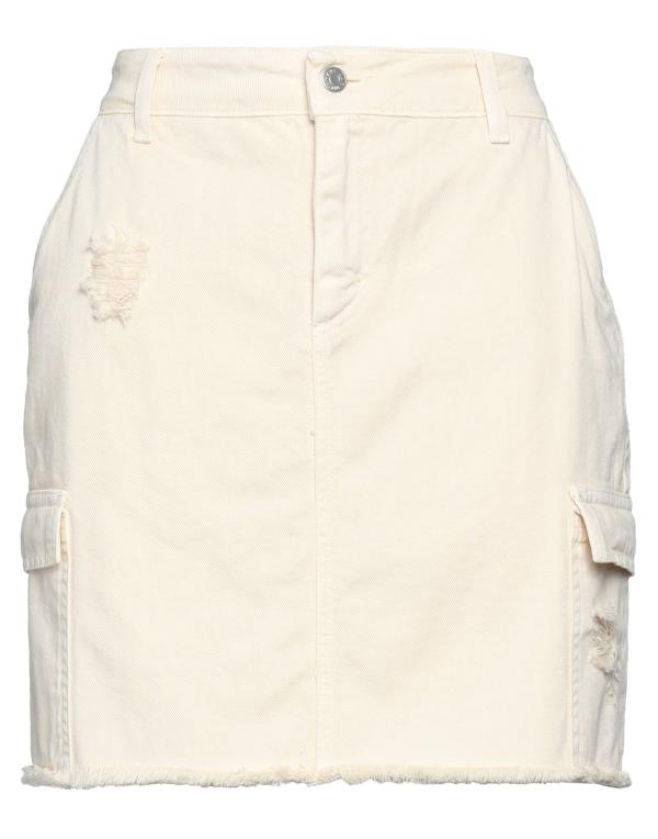  ハブワン レディース スカート ボトムス Denim skirt Ivory