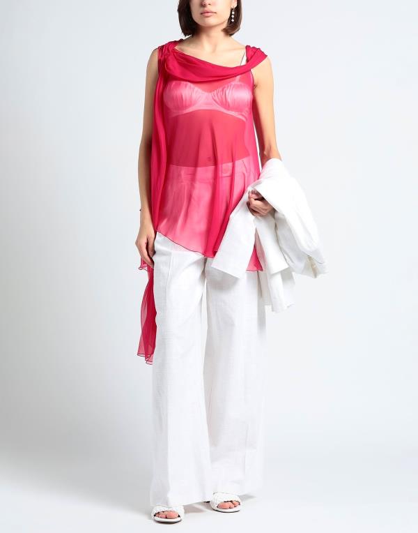 【送料無料】 アルベルタ フェレッティ レディース シャツ ブラウス トップス Silk top Magenta