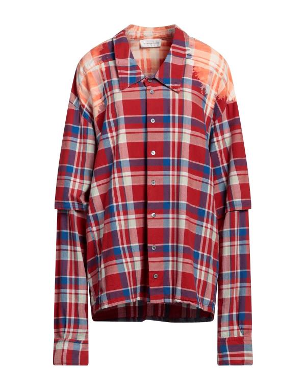 yz tFCXRlNV fB[X Vc `FbNVc gbvX Checked shirt Red