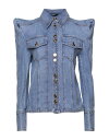 【送料無料】 バルマン レディース シャツ デニムシャツ トップス Denim shirt Blue