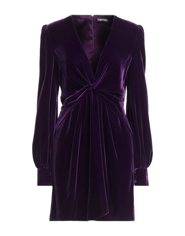 【送料無料】 トム・フォード レディース ワンピース トップス Sheath dress Deep purple