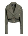 【送料無料】 バルマン レディース ジャケット・ブルゾン デニムジャケット アウター Denim jacket Military green