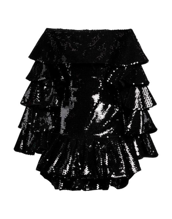 ̵ Хޥ ǥ ԡ ȥåץ Sequin dress Black