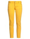 ディースクエアード ジーンズ レディース 【送料無料】 ディースクエアード レディース デニムパンツ ボトムス Cropped jeans Yellow