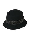  メゾンミッシェル レディース 帽子 アクセサリー Hat Black