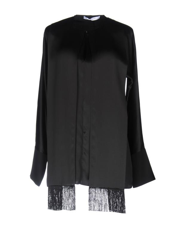 【送料無料】 ジバンシー レディース シャツ ブラウス トップス Silk top Black