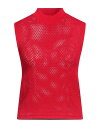 【送料無料】 フェデリカ トシ レディース ニット・セーター アウター Sleeveless sweater Red