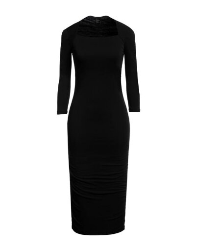 【送料無料】 ピンコ レディース ワンピース トップス Midi dress Black 【送料無料】 ピンコ レディース ワンピース トップス Midi dress Black