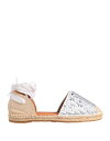 【送料無料】 カフェノワール レディース スリッポン・ローファー シューズ Espadrilles White 1