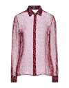 【送料無料】 ヴェルサーチ レディース シャツ トップス Patterned shirts & blouses Fuchsia